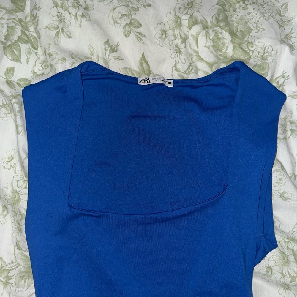 Zara Women's Vibrant Blue Blouse